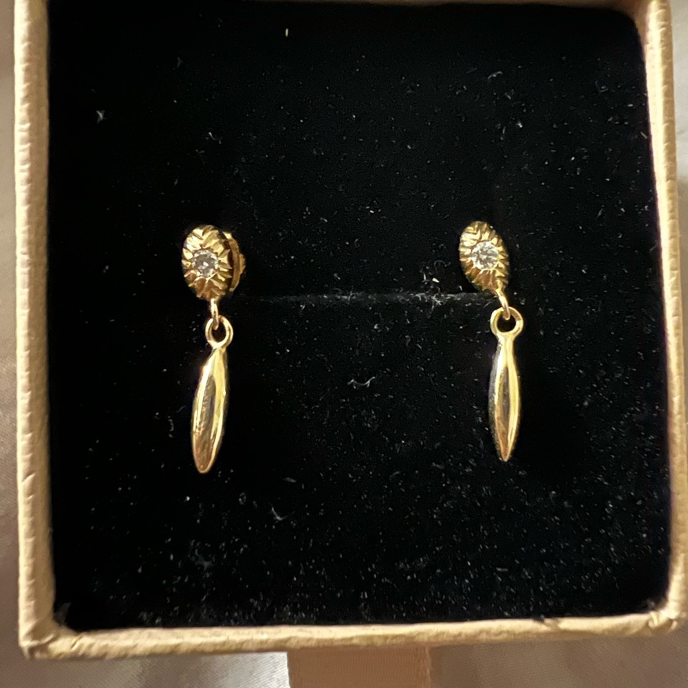 Ochre Objects Diamond Seedling Drop Earring - Picture 3 of 5